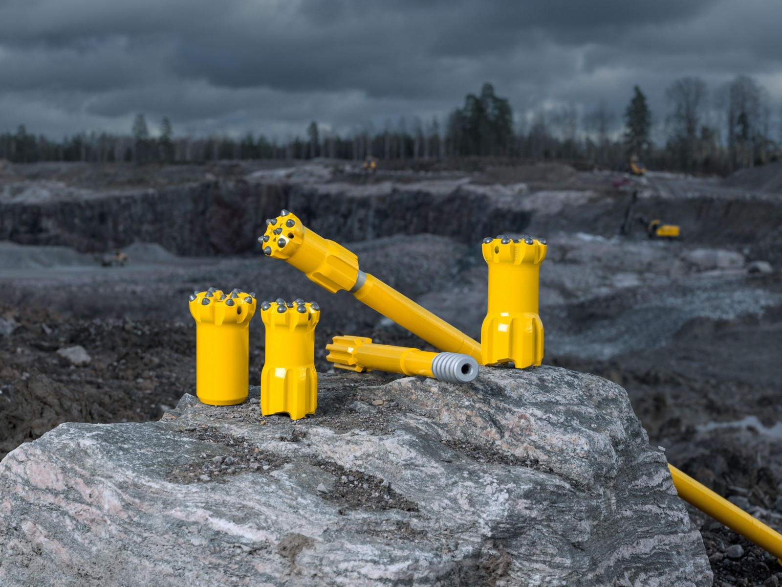 أدوات حفر الصخور